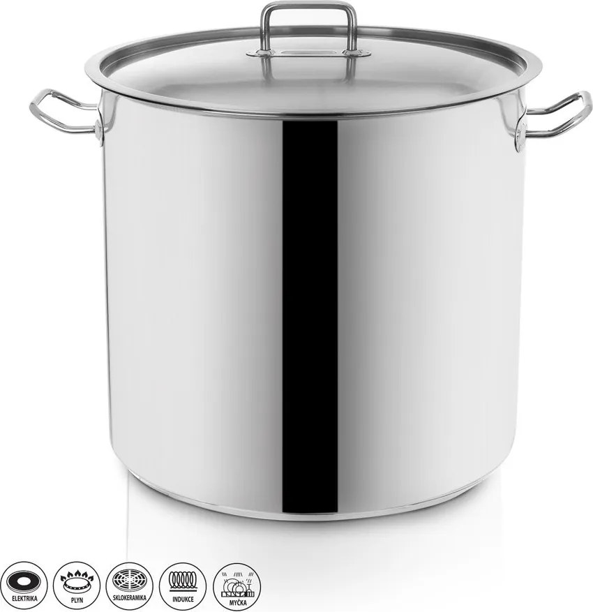 Garnek do gotowania słoików ze stali nierdzewnej z pokrywką 22 l Stock – Orion