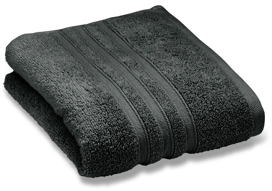Ciemnoszary bawełniany ręcznik kąpielowy frotte 70x120 cm Zero Twist – Catherine Lansfield