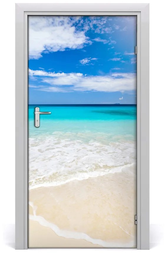 Naklejka fototapeta na drzwi Tropikalna plaża