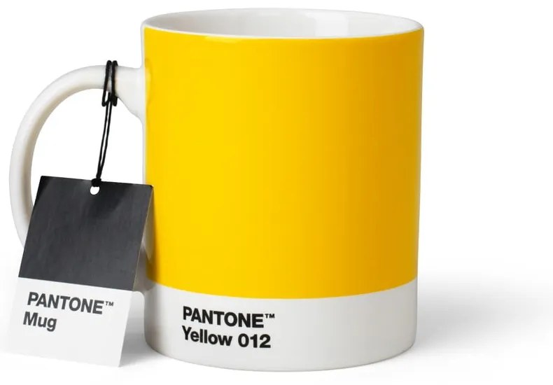 Żółty ceramiczny kubek 375 ml Yellow 012 – Pantone