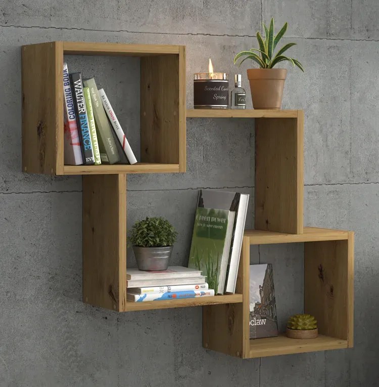 Wisząca Półka Na Książki W Kolorze Dąb Artisan F8-L69