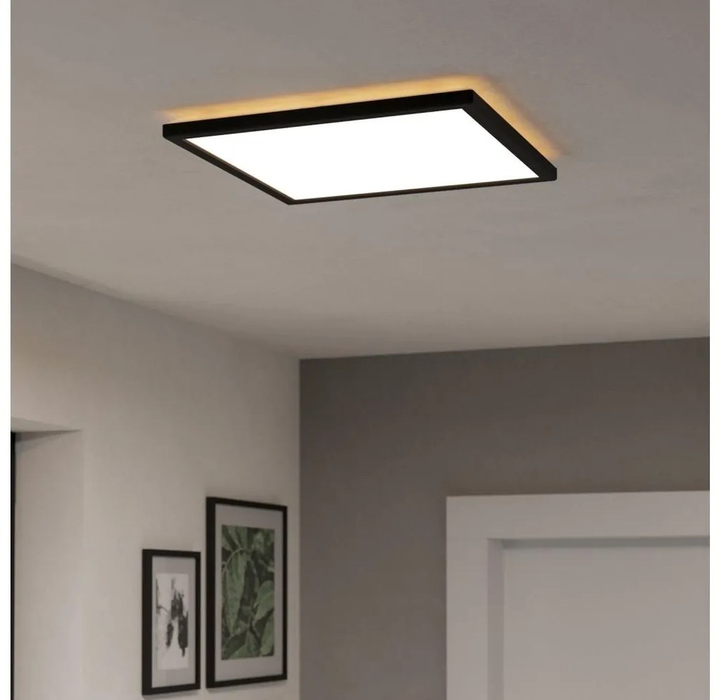 Eglo 901467-LED RGBW Ściemn. łaz. lampa ROVITO-Z 17,6W/230V 39x39cm IP44 czarny