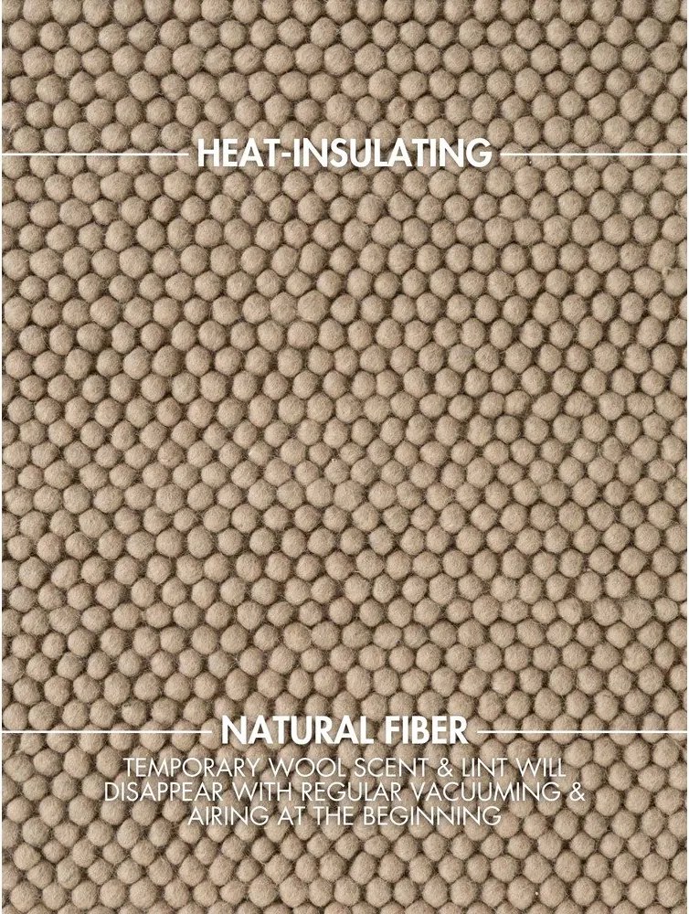 Wełniany dywan tkany ręcznie w naturalnym kolorze 120x170 cm Richmond Diana – Ted Baker