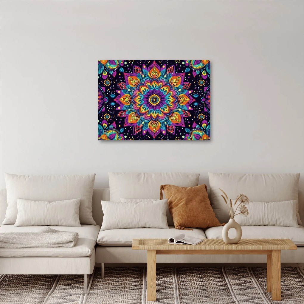 Obraz - Kalejdoskopowa mandala (70x50 cm)