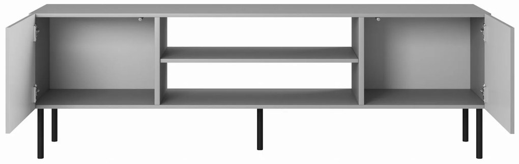 ACERA RTV-1 stolik szafka RTV 180 cm szary nogi czarny nowoczesny