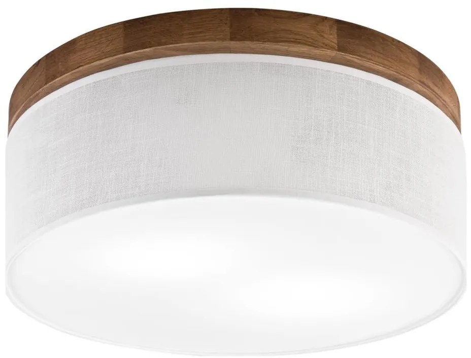 Brilagi - LED Plafon BELLADONNA 2xE27/15W/230V śr. 40 cm biały/dąb wiśnia