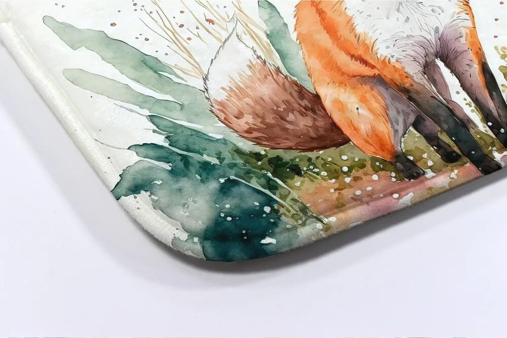 Dywanik łazienkowy antypoślizgowy Dywanik łazienkowy antypoślizgowy Lis Na łące