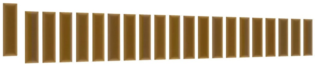 Zestaw 20 paneli tapicerowanych QUADRATTA 210x90x60 żółty ELTAP