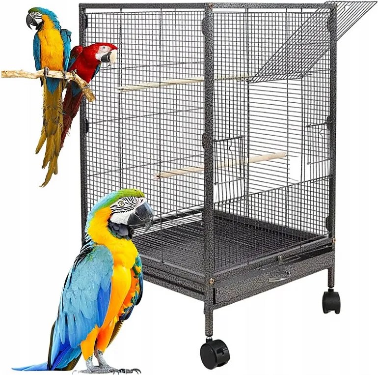 Klatka metalowa dla ptaków egzotycznych woliera dla papug kanarków