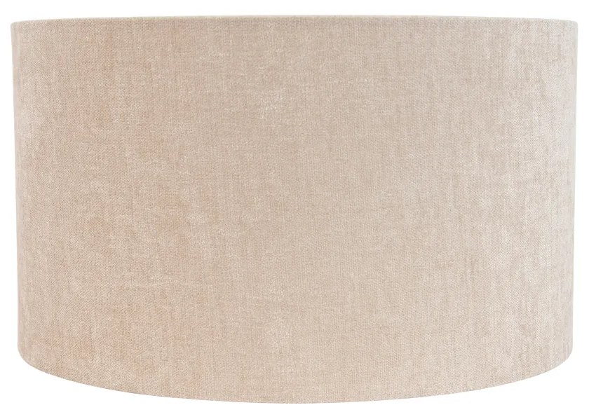 Abażur z tkaniny jasnobrązowy okrągły 35/35/20