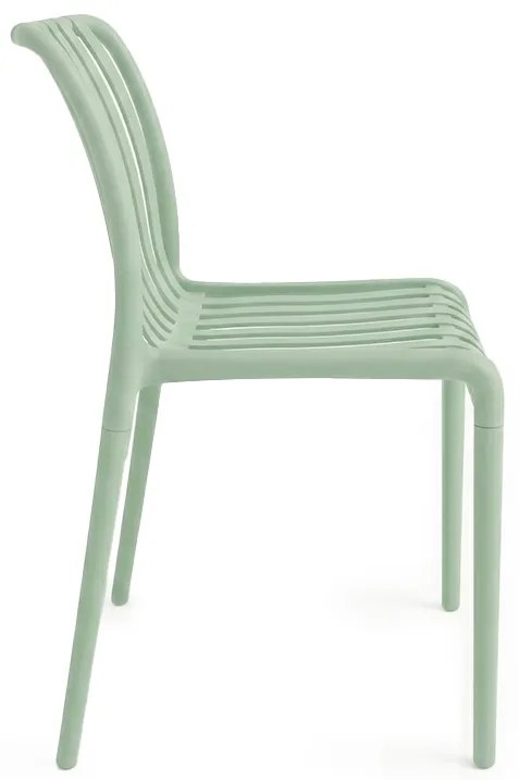 Plastowe krzesło TREGO, zielone