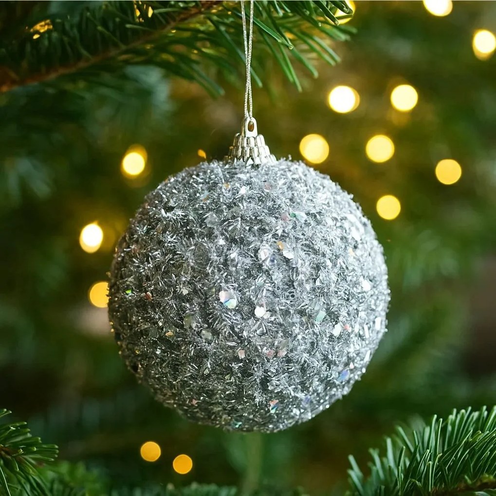 Bombka choinkowa GLITTER, Ø 8 cm