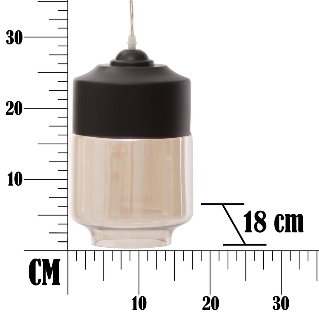 Lampa wisząca do salonu, Ø 18 cm