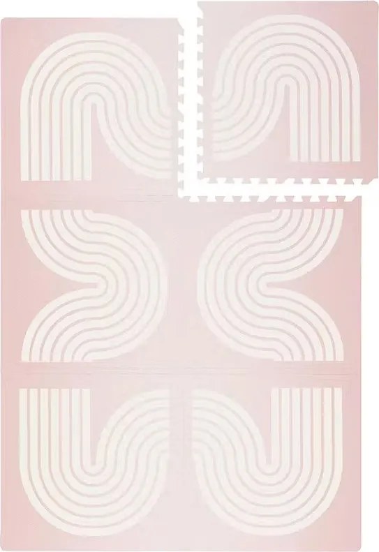 Piankowa mata dla dzieci w kolorze różowym Archie