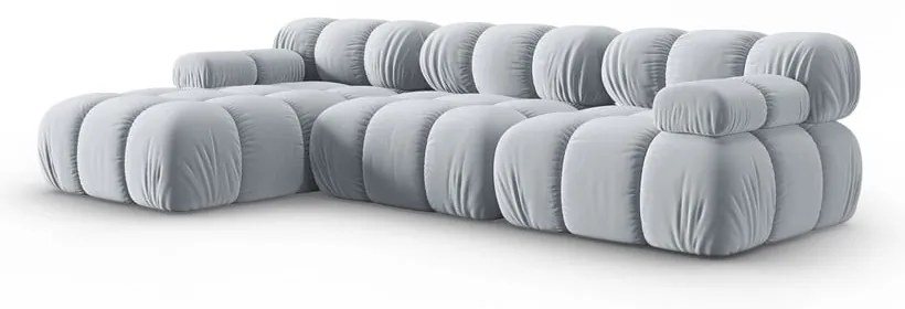 Jasnoniebieska aksamitna sofa 285 cm Bellis – Micadoni Home