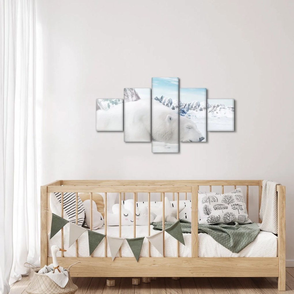 Obraz - Niedźwiedź polarny (125x70 cm)