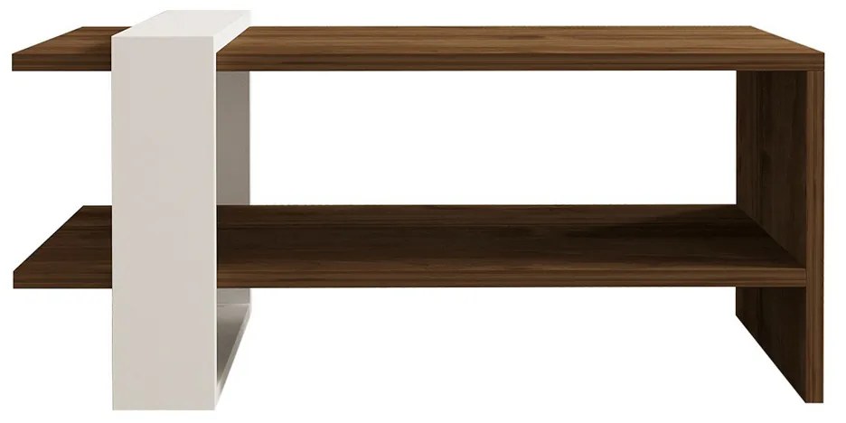 Stolik kawowy Gaye Walnut White