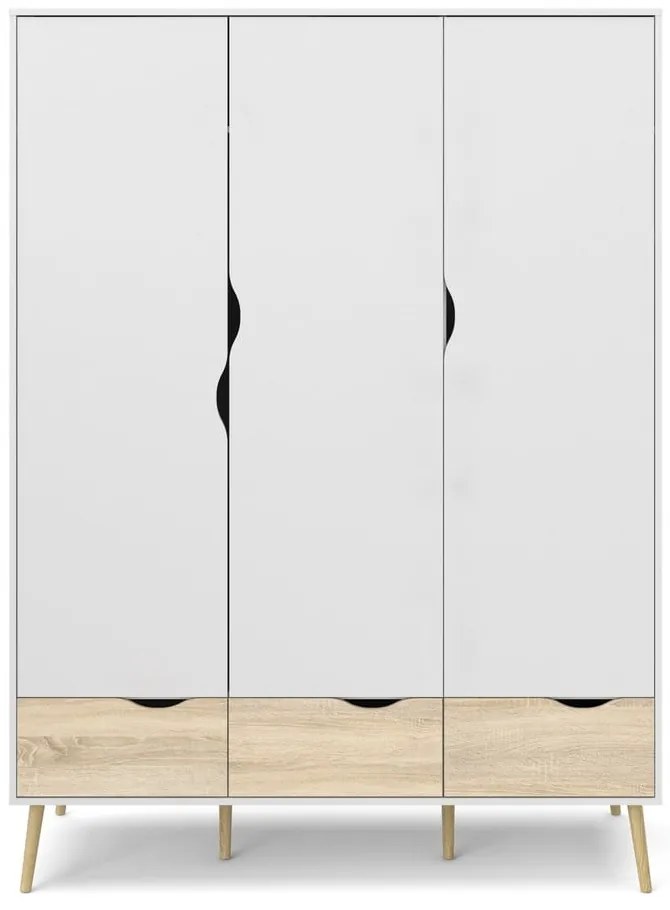 Biała szafa Tvilum Oslo, 147 x 200 cm