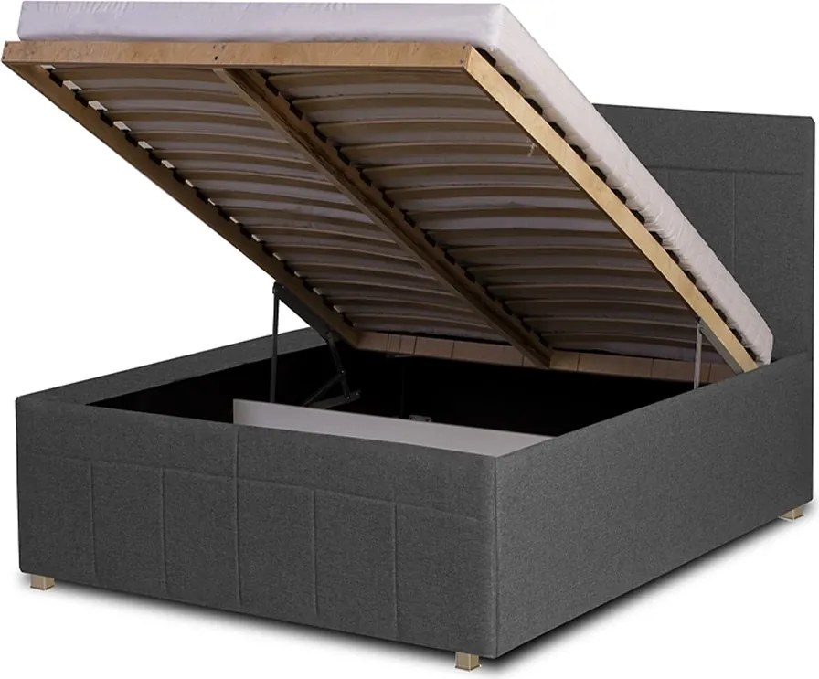 Łóżko RAM 180x200 cm Turkusowy Z materacem