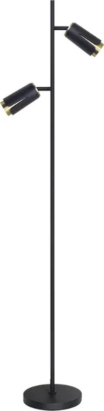 Czarna loftowa lampa podłogowa - K363 T1-N79