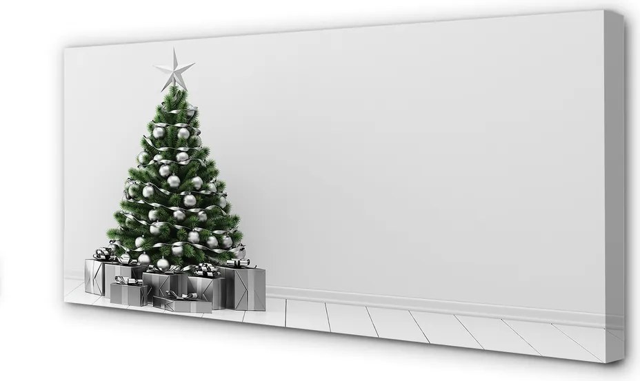 Duży obraz na płótnie Choinka i Prezenty