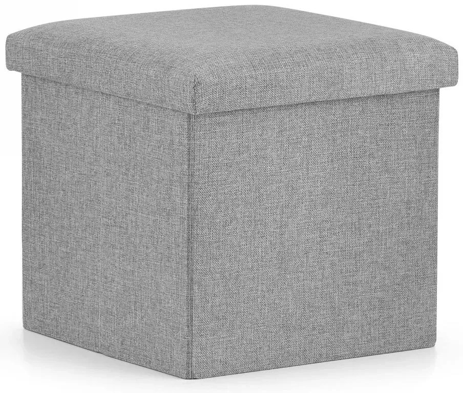 Szara kwadratowa pufa otwierana R9-C28