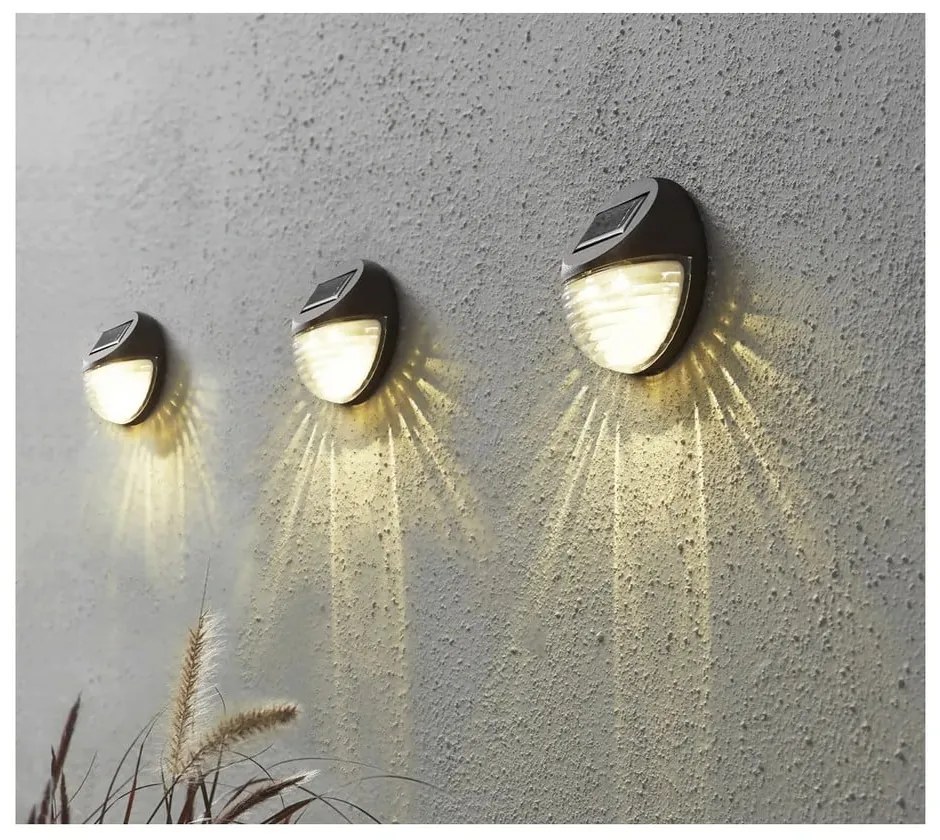 Zewnętrzne lampy ścienne zestaw 3 szt. LED ø 11 cm Fency – Star Trading