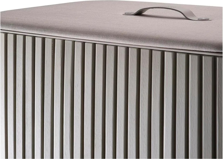 Beżowy bambusowy kosz na pranie 3x30 l Tota Trio Luxe – Joseph Joseph