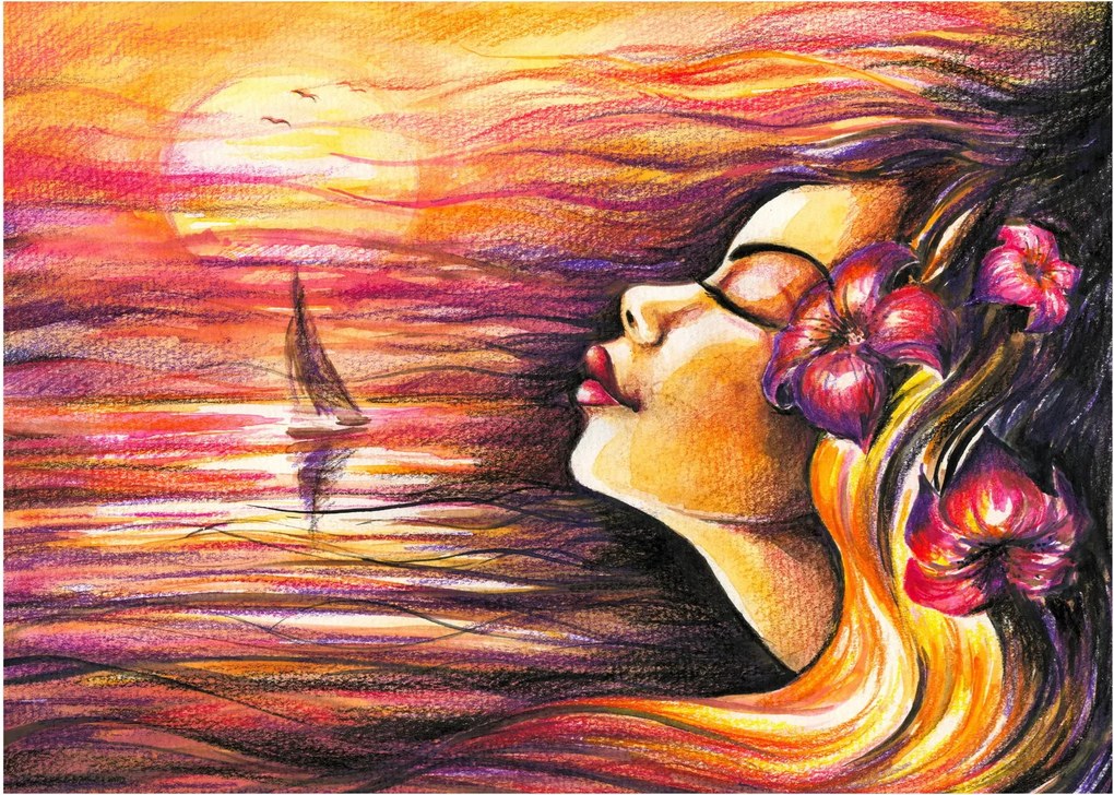 Obraz na szkle - Wspomnienia lata (70x50 cm)