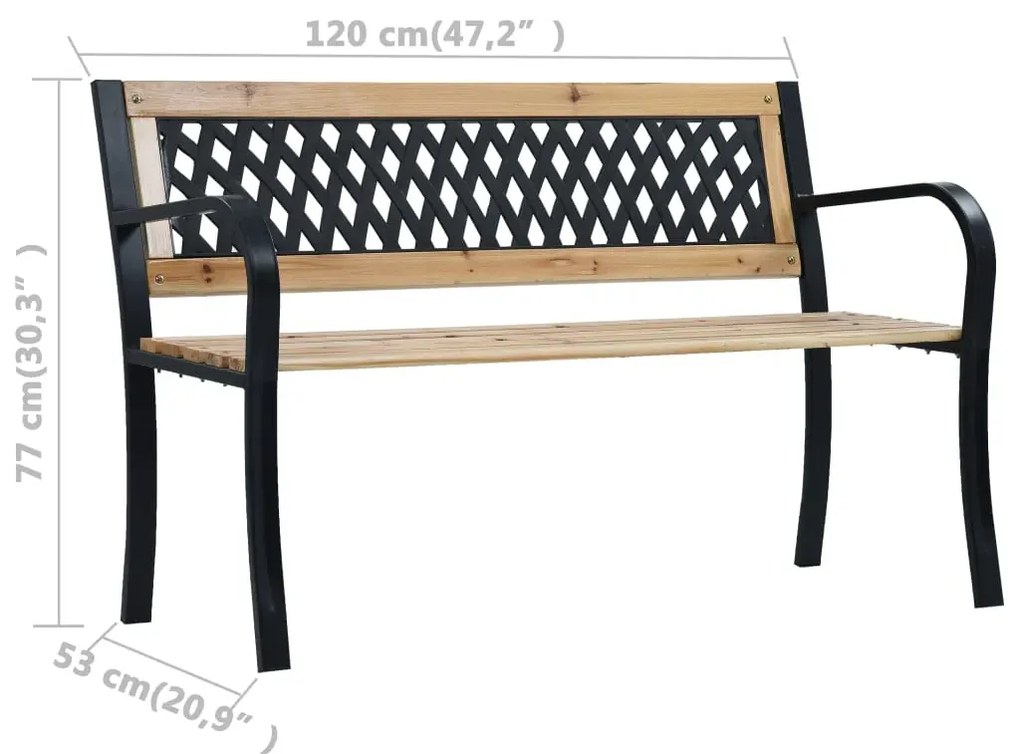 Klasyczna ławka ogrodowa T4-K09