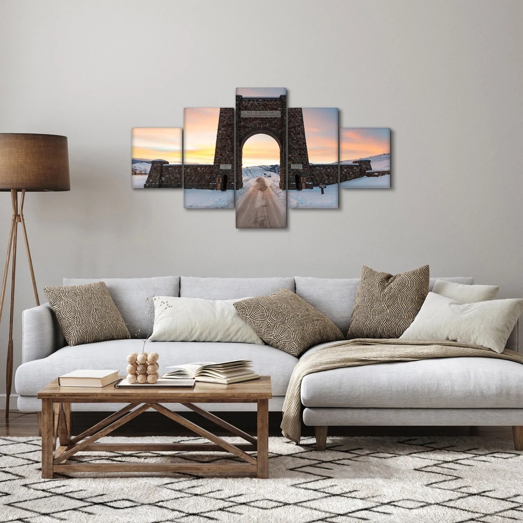Obraz bramy, Yellowstone (125x70 cm)