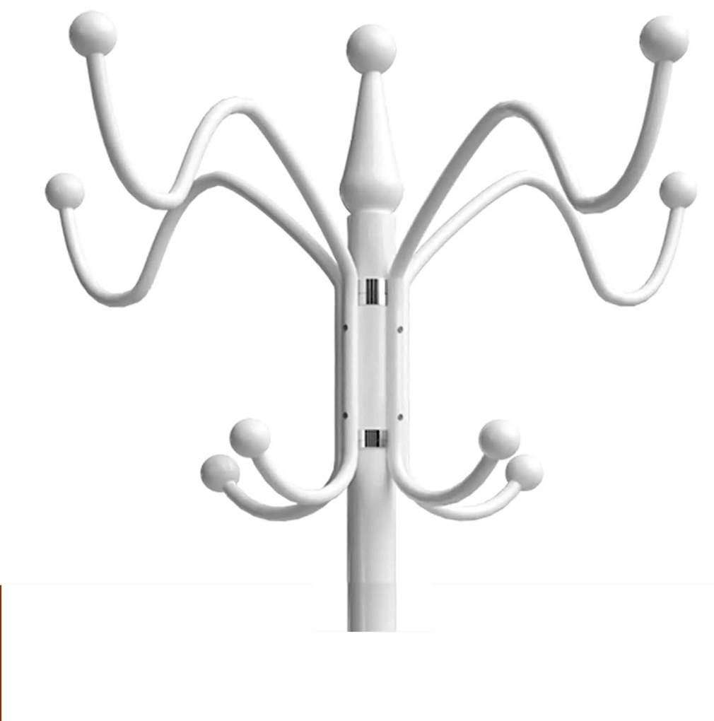 Wieszak stojący TENZY z marmurową podstawą, 37x173 cm, biały Casaria