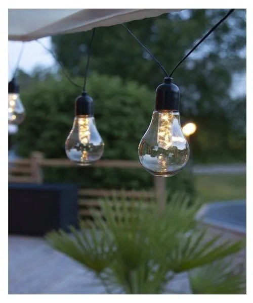 Ogrodowa girlanda świetlna LED z motywem żarówek Star Trading Glow, dł. 4,05 m