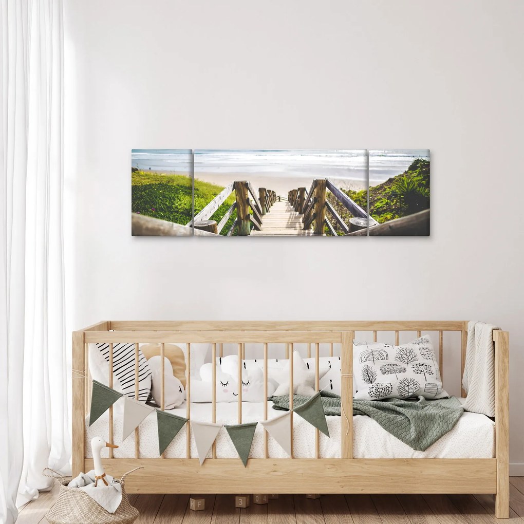Obraz - Wejście na plażę (170x50 cm)