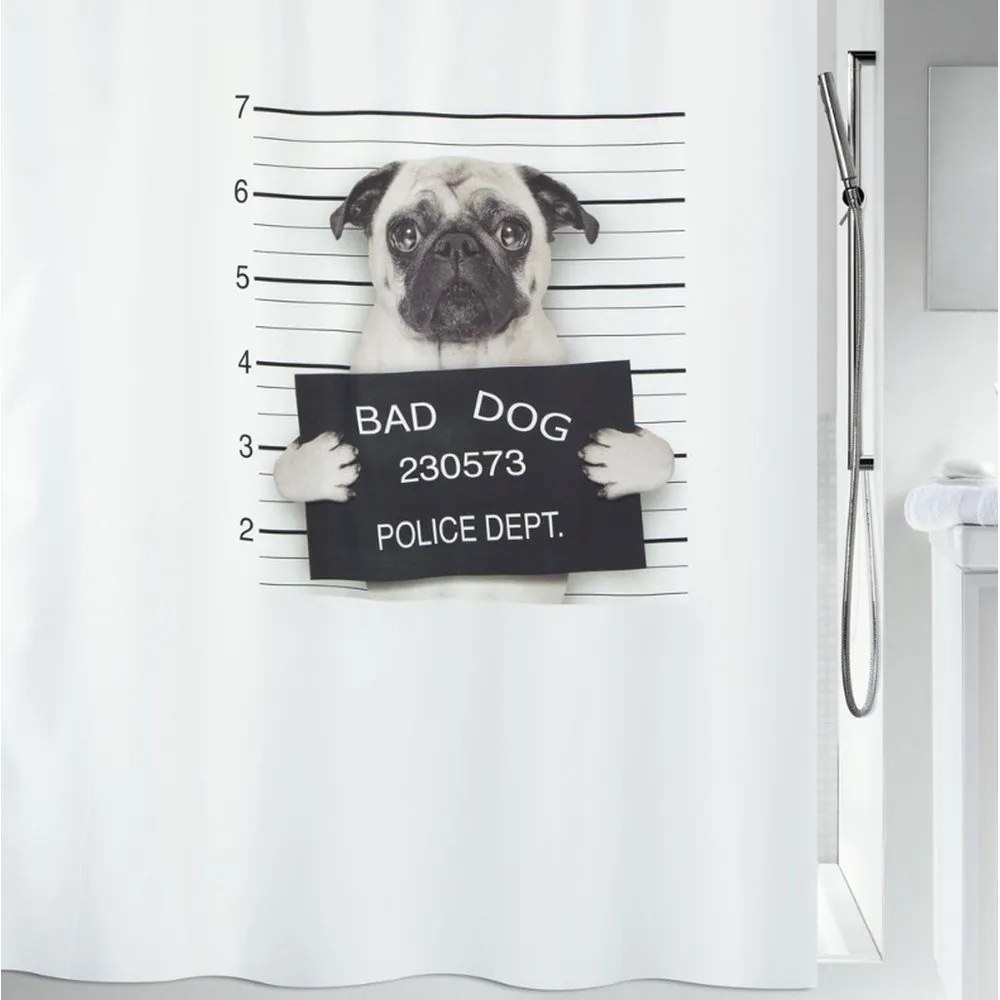 Zasłona prysznicowa 180x200 cm Bad Dog – Spirella