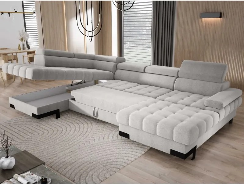 Narożnik SELVA XL Lewostronny z funkcją spania i pojemnikiem AUSTIN 17 WERSAL