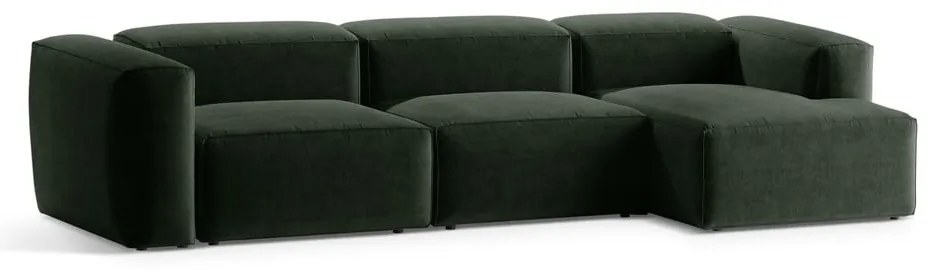 Zielony narożnik (prawostronny/z szezlongiem) Bergano – Cosmopolitan Design