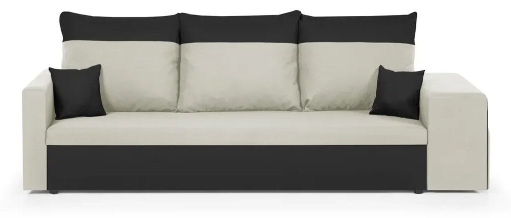 Kanapa sofa 3 os z funkcją spania DAKOTA2 Ciemny brąz/Jasny brąz