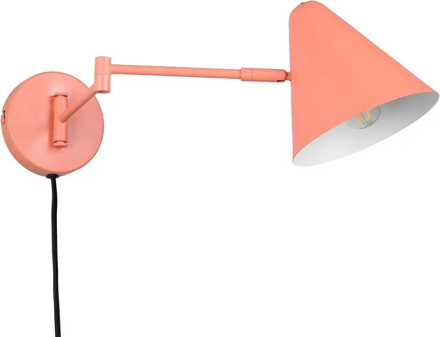 Pomarańczowy kinkiet z elastyczną konstrukcją do kontaktu ø 15 cm Cosima – Trio