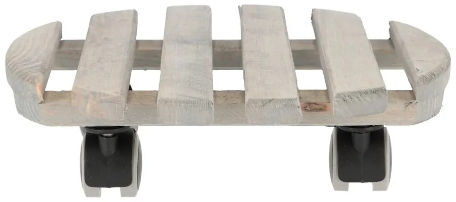Drewniany kwietnik na kółkach ø 29 cm (wysokość 8 cm) Indoor – Esschert Design
