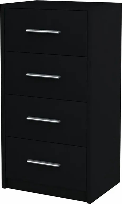 Klasyczna komoda z szufladami czarna F4-E56