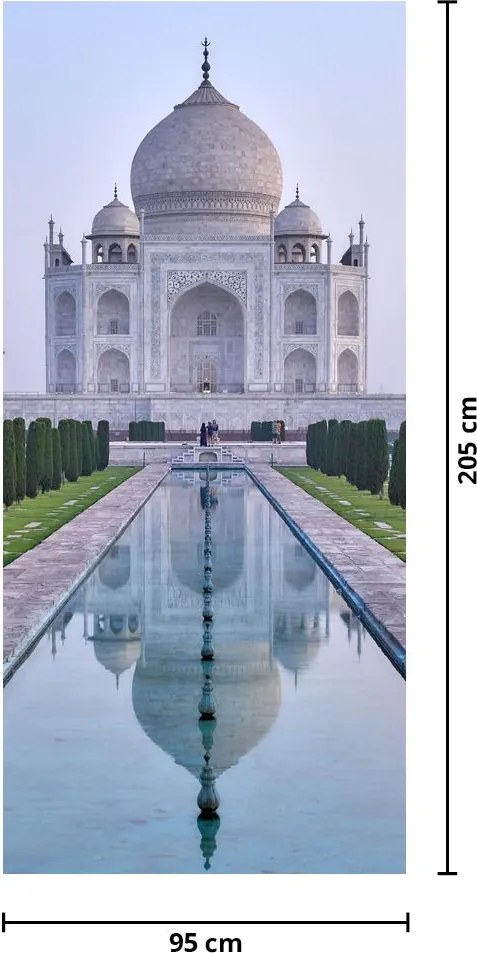 Fototapeta na drzwi - Taj Mahal o wschodzie Słońca (95x205cm)