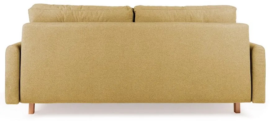 Żółta sofa rozkładana Bonami Selection Pop