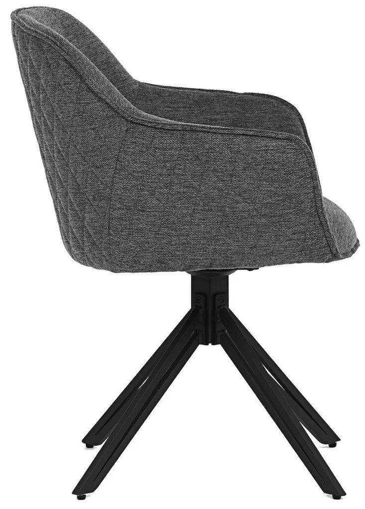 Zestaw krzeseł obiadowych z mechanizmem powrotnymHC-533 GREY2, 2 szt.