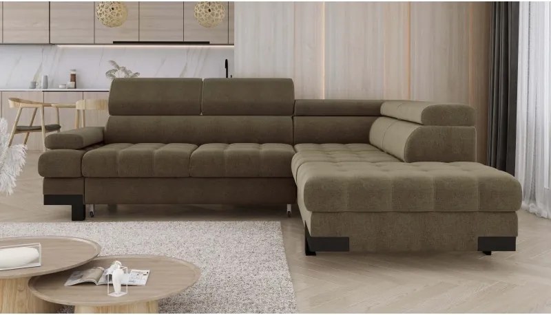 Narożnik SELVA L z funkcją spania i pojemnikiem WERSAL