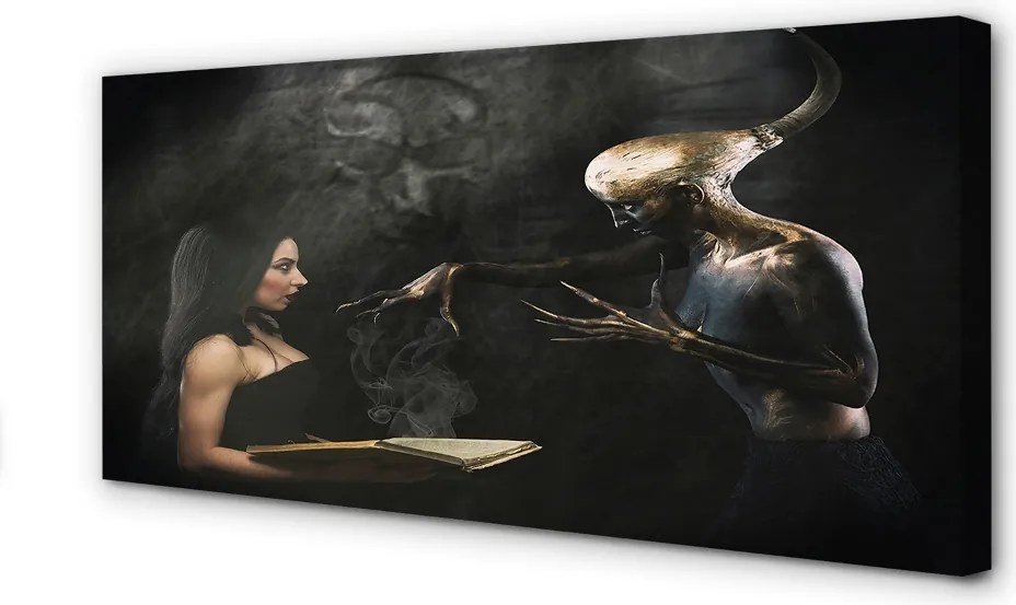Obraz drukowany na płótnie Kobieta jako Mroczna Postać