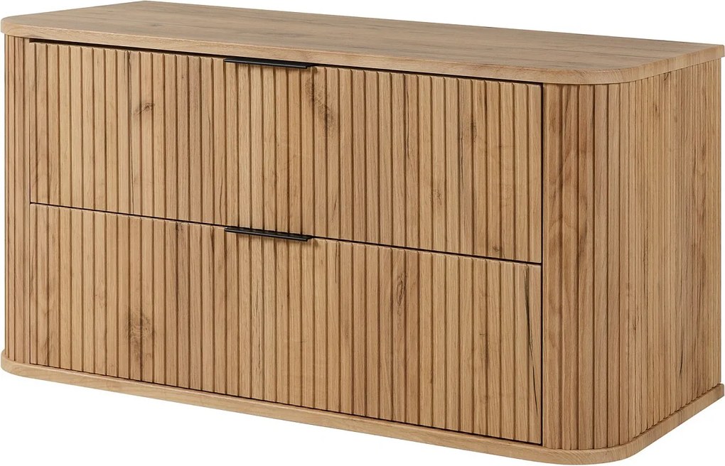 Szafka łazienkowa, dąb Craft, uchwyt czarny, 41,5 x 100 x 51,7 cm