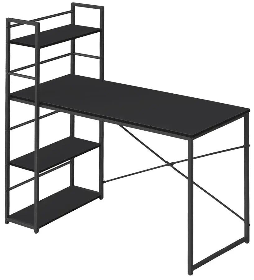 Czarne loftowe biurko H4-D73