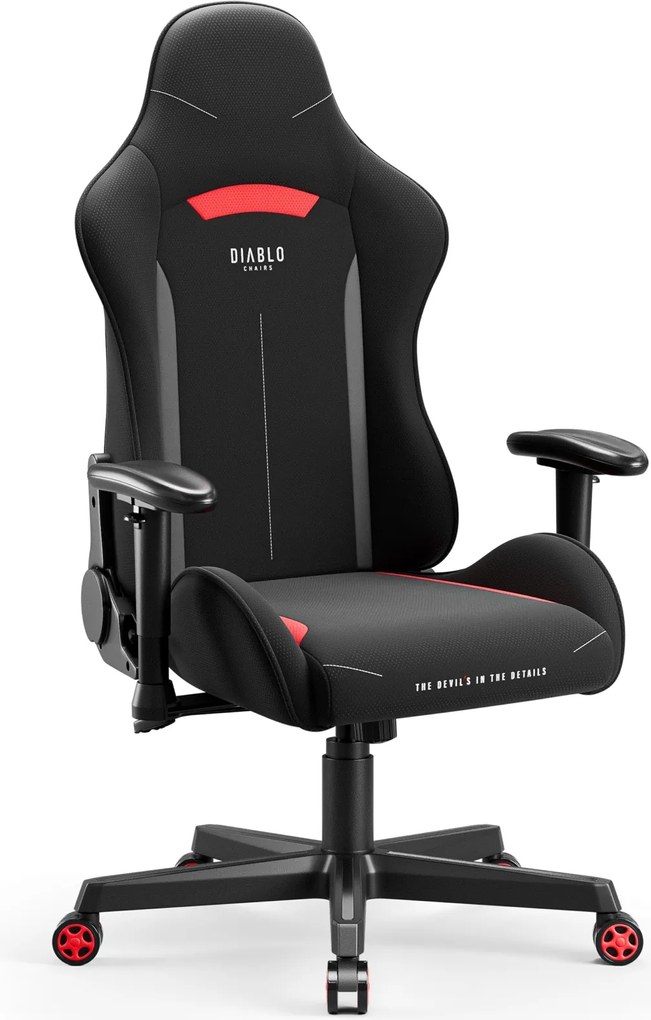 Fotel do gamingu Diablo X-St4rter czarno-czerwony