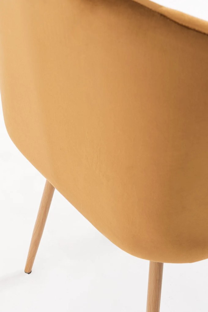 Zestaw 4 Krzese Velt Aksamitne